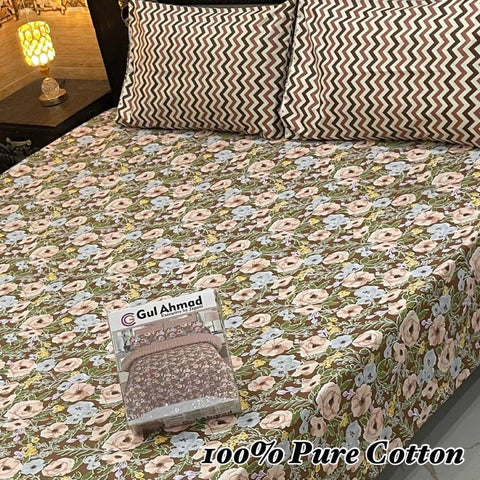 100% Pure Cotton Bedsheet 124